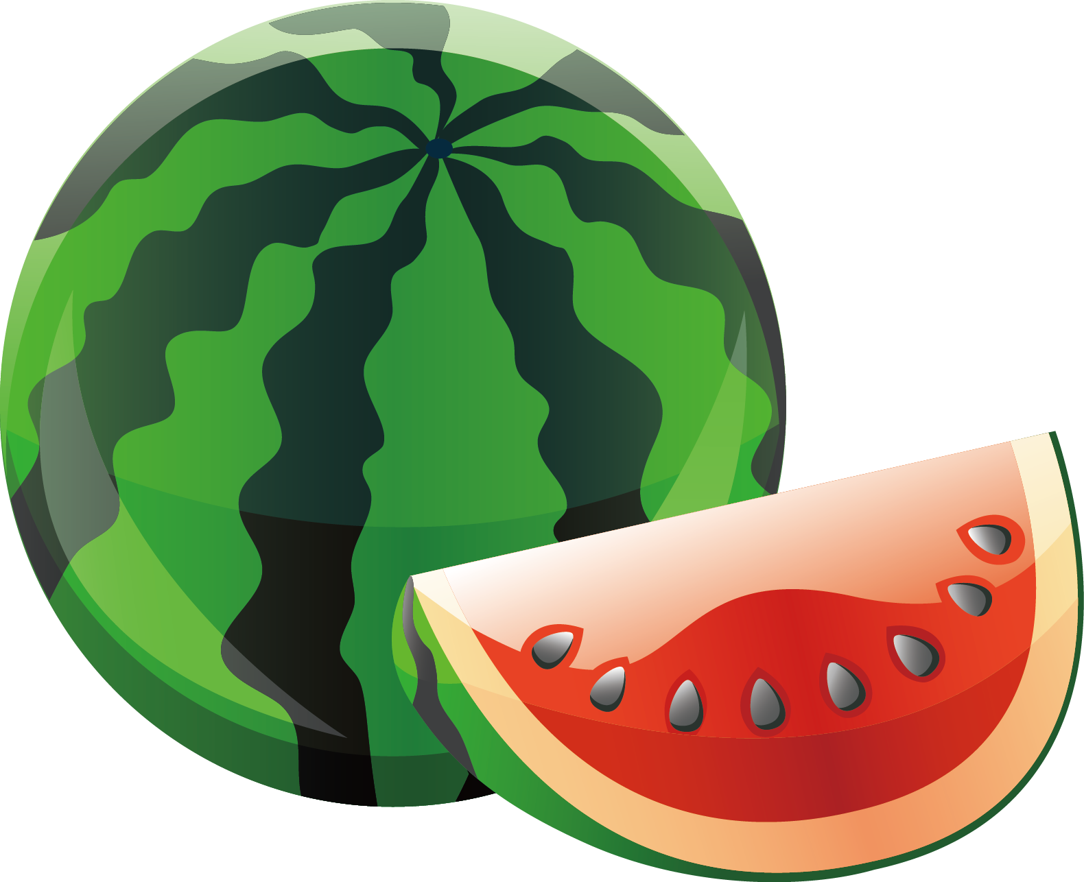 Watermelon Cartoon Clipart