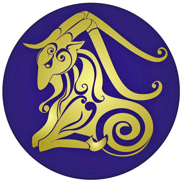 Astrological Sign Electric Blue Clipart