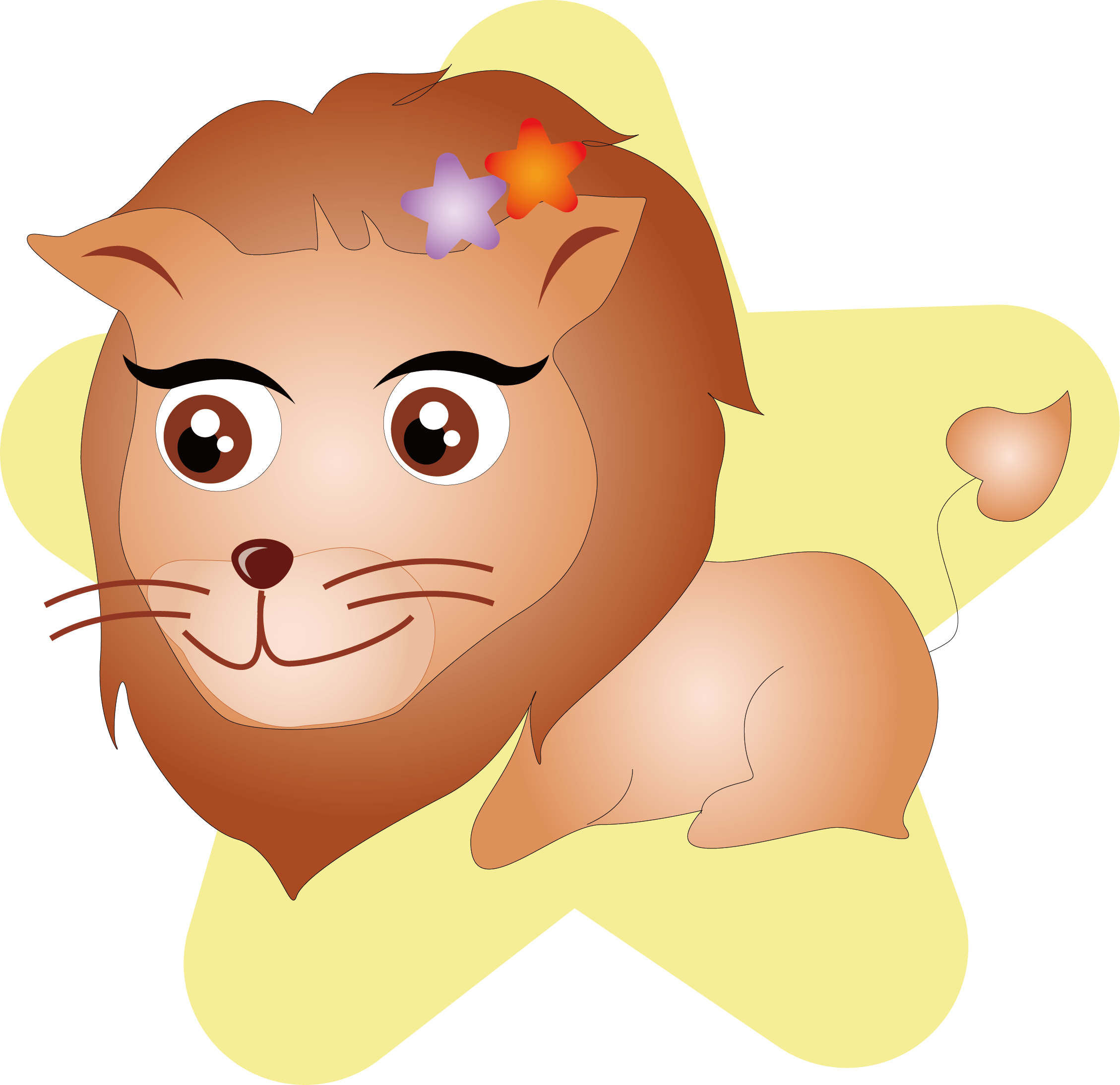 Lion Cartoon Clipart