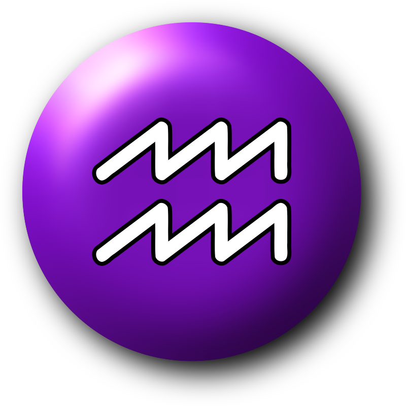 Aquarius Purple Clipart