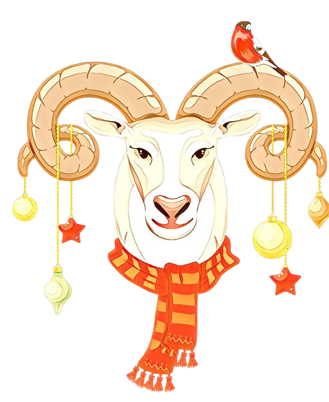 clip art cartoon aries goats horn Clipart