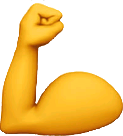 Muscle Arm Emoji Clipart