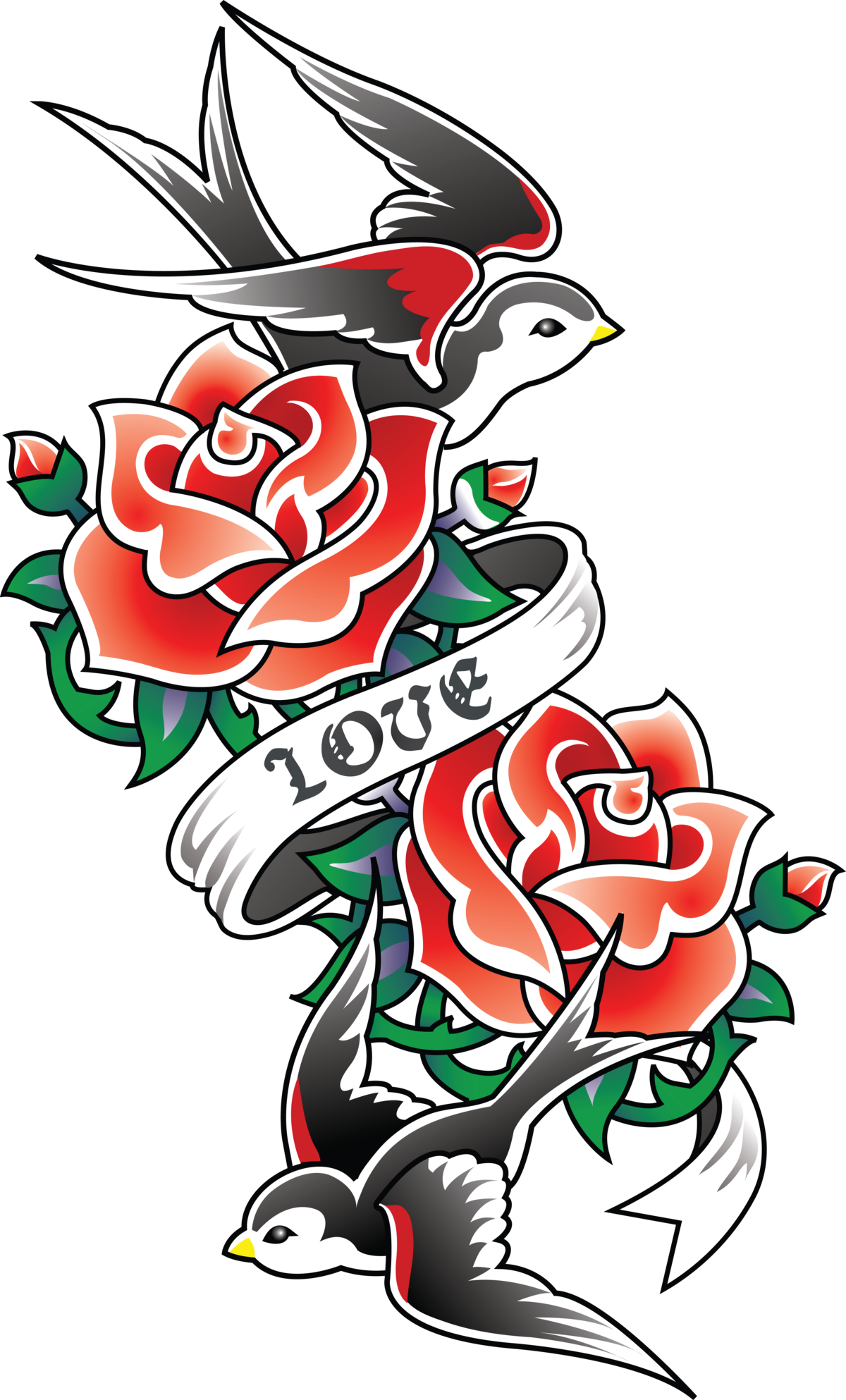 Old School Rose Clipart