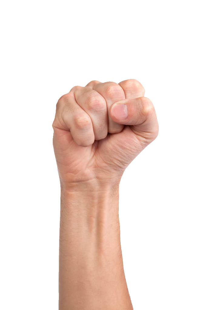 Raised Fist Thumb Clipart