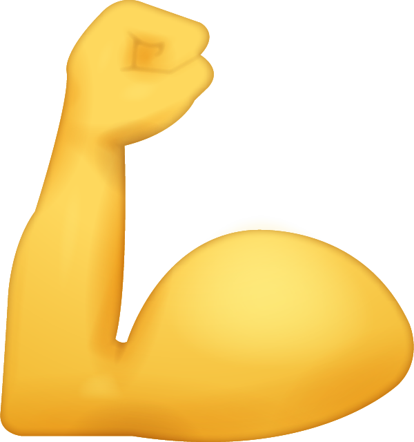 Muscle Arm Emoji Clipart