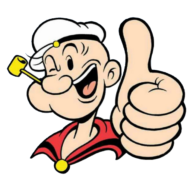 Popeye Facial Expression Clipart