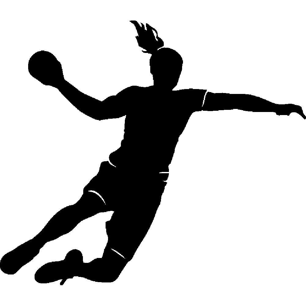 Handball Black Clipart