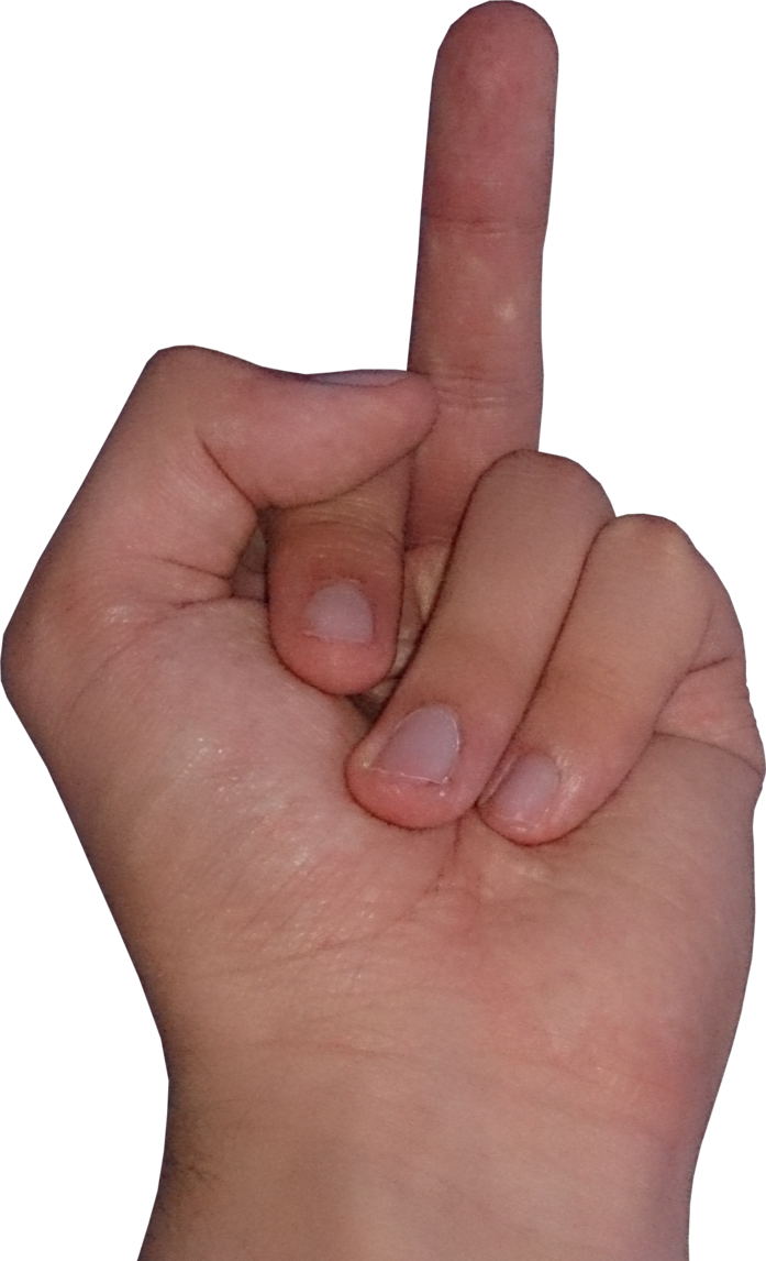 Middle Finger Background Clipart