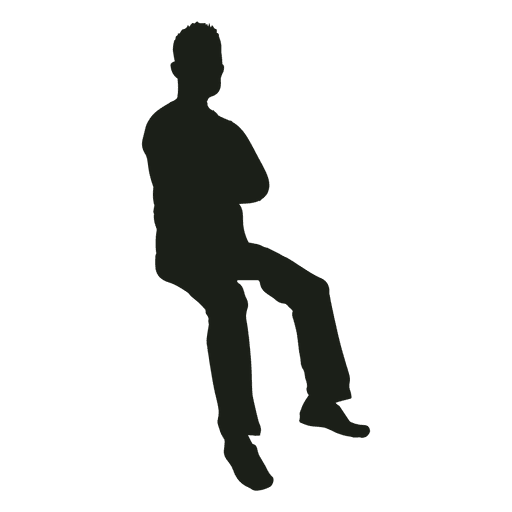 Silhouette Standing Clipart