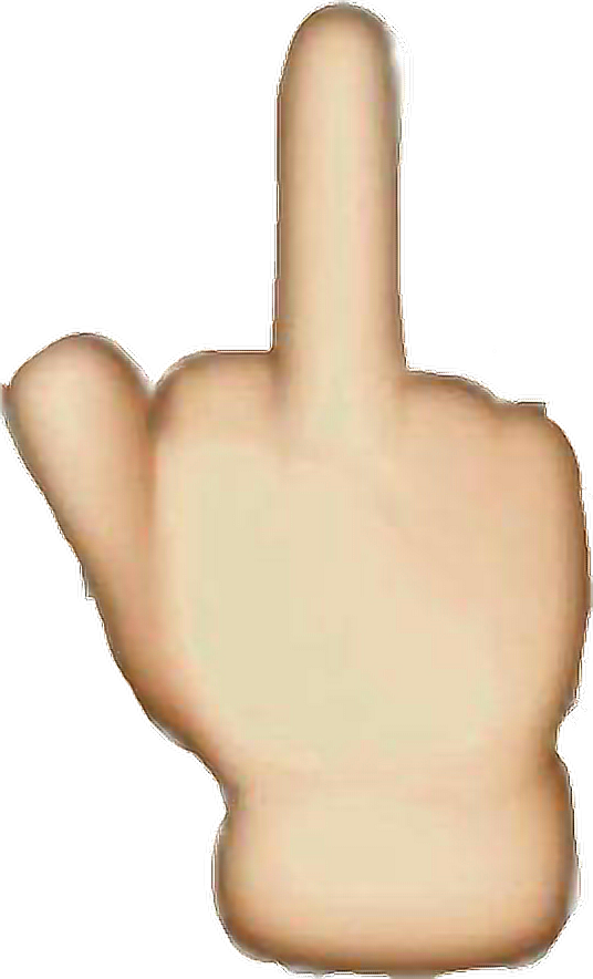 Middle Finger Emoji Clipart