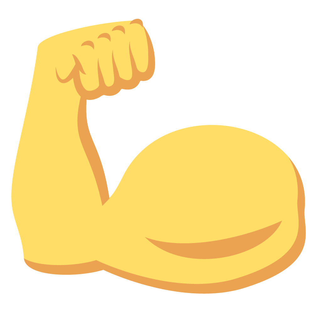 Muscle Arm Emoji Clipart