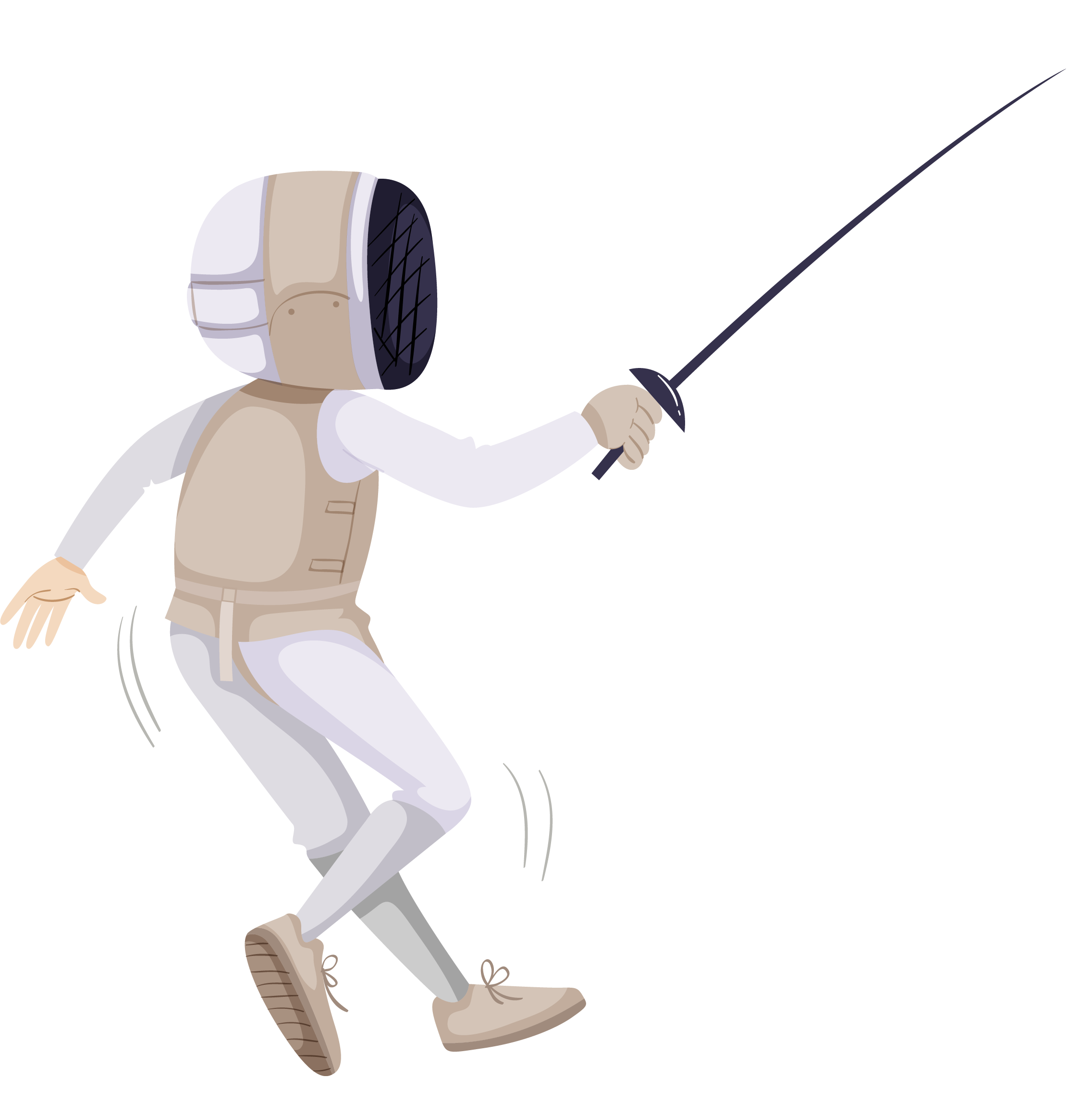 Fencing Figurine Clipart