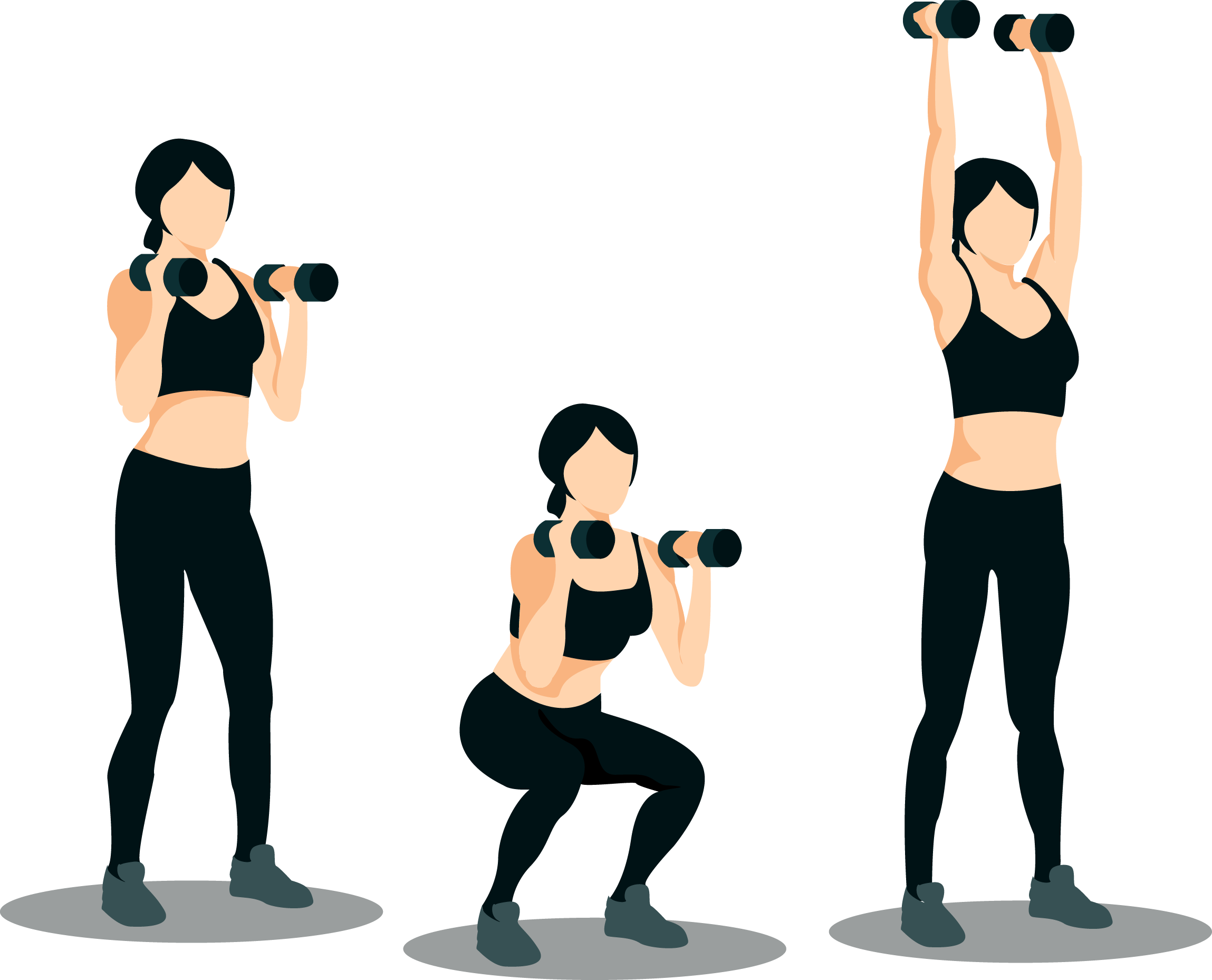 Fitness Cartoon Clipart