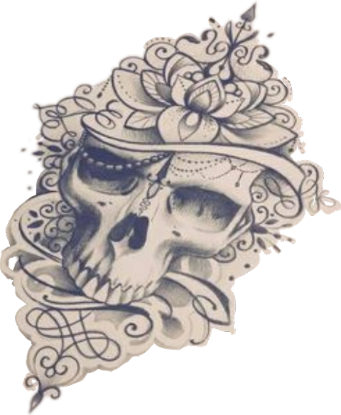 Skull Tattoo Clipart