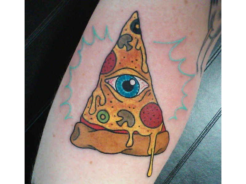 Pizza Tattoo Clipart