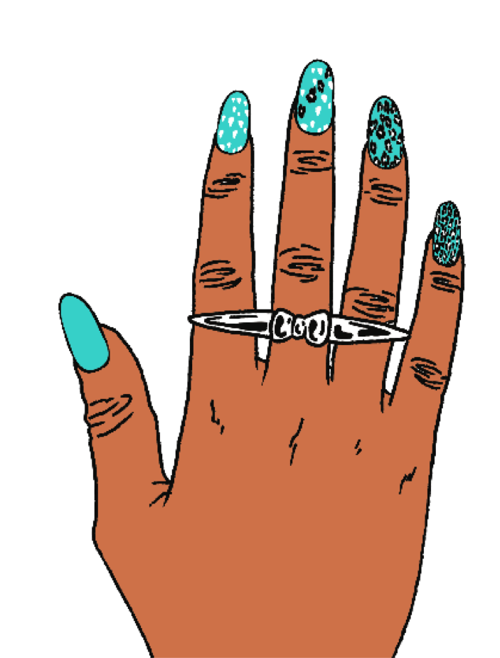 Nail Temporary Tattoo Clipart