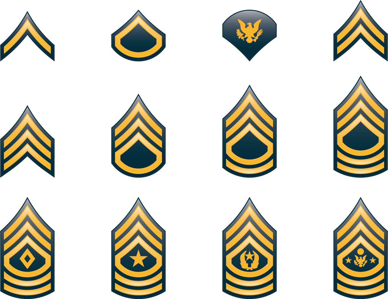 Download Insignia United Army Of Academies American Rank Clipart PNG ...