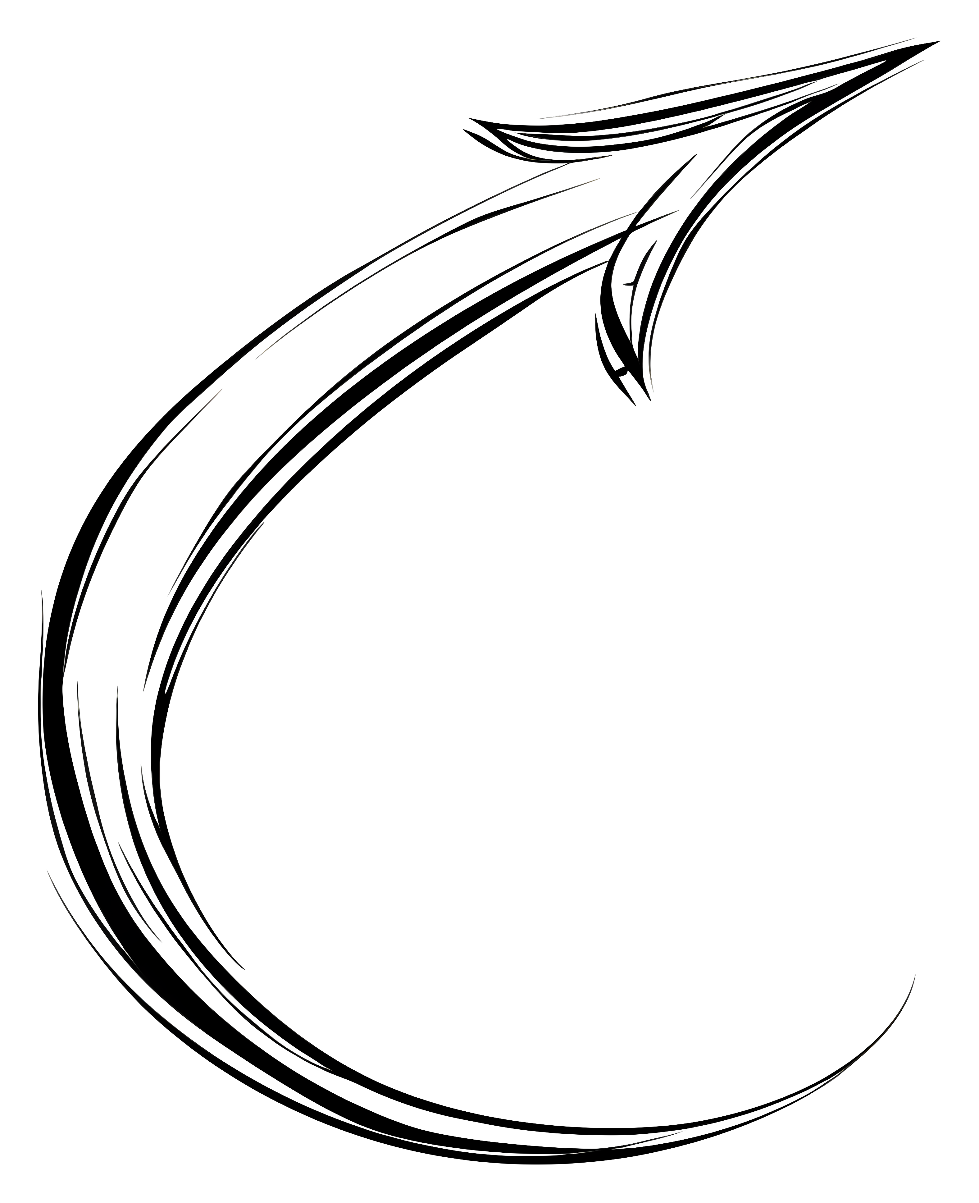 Abstract black wave, no identifiable features Clipart
