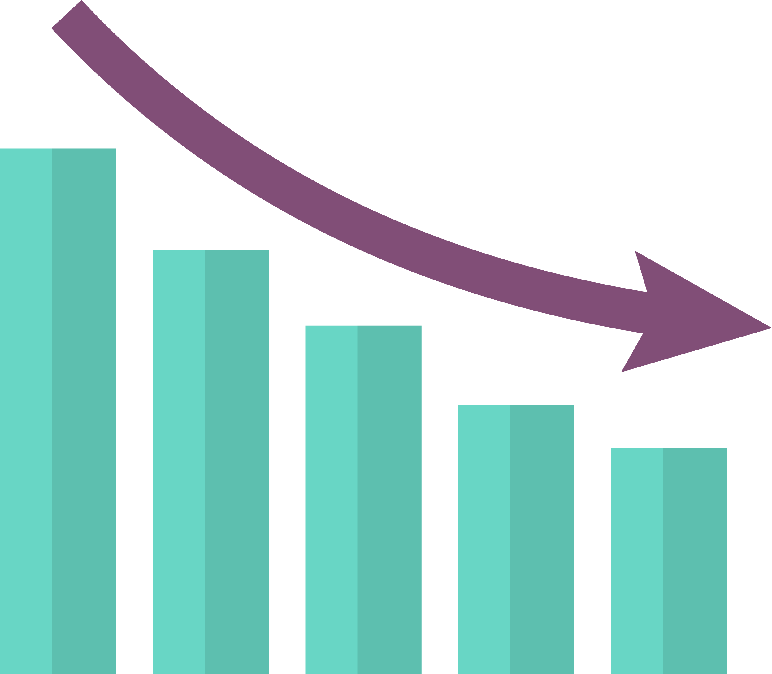 Bar Chart Blue Clipart