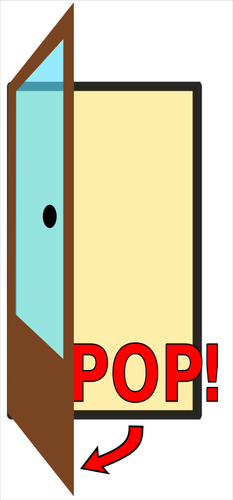 Pop Door Sign Clipart