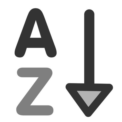 Sort From A To Z Clipart