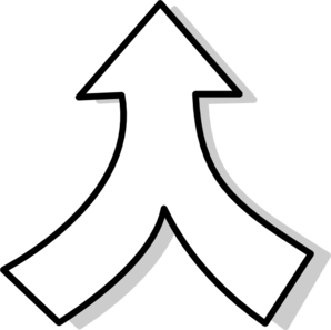 Arrows Merging Arrow And Transparent Image Clipart