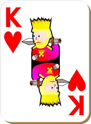 King Of Hearts Gaming Card Clipart