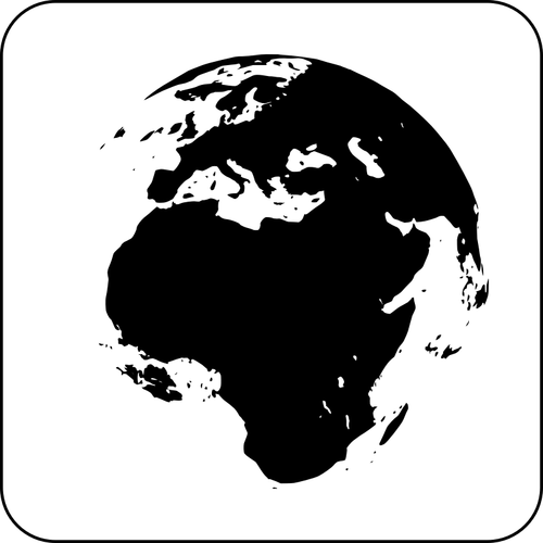 Of Black And White Earth Icon Clipart