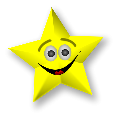 Smiling Star Art Clipart