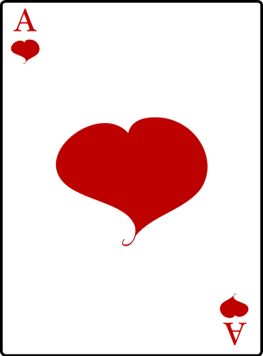 Ace Of Hearts Card Clipart