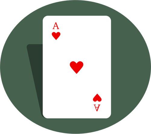 Ace Of Hearts Playing Card Clipart