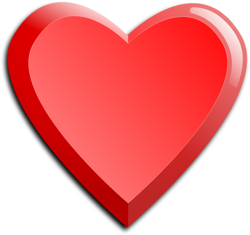 Of Thick Red Heart Icon Clipart