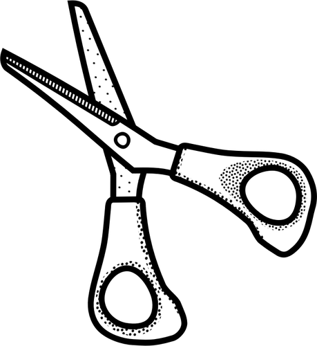Small Scissors Line Art Clipart