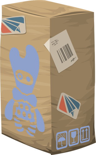 Of Carton Storage Box Clipart