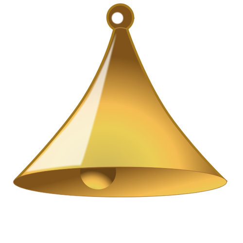 Yellow Bell 3D Clip Art Clipart