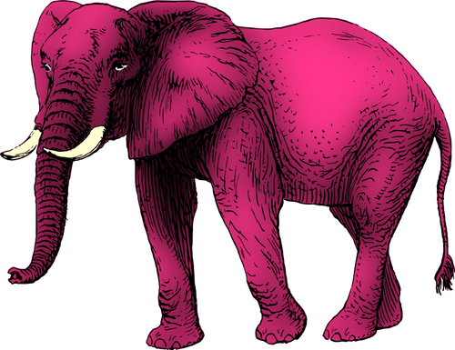 Pink Elephant Clip Art Clipart