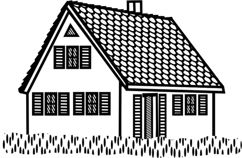 House Lineart Clipart