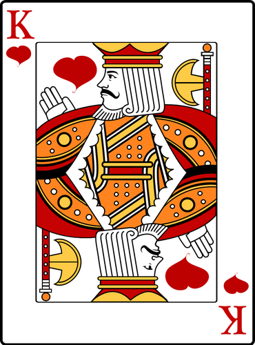 King Of Hearts Playing Card Clipart