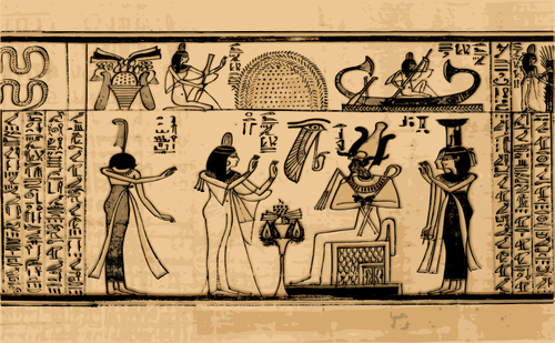 Egyptian Art Wall Clipart