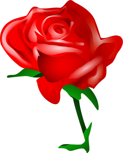 Red Rose Art Clipart