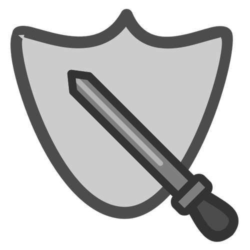 Sword And Shield Clip Art Icon Clipart