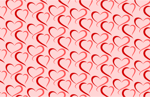 Heart Pattern On Pink Background Clipart