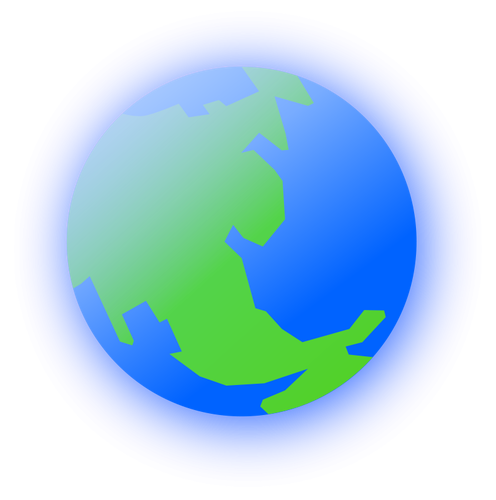 Radiating Earth Clipart