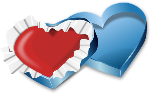 Heart In A Sweets Box Clipart