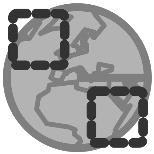 Globe Earth Connection Icon Clipart