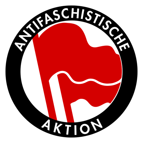 Red And Black Antifascist Clip Art Clipart