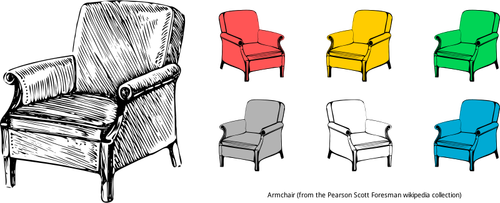 Clip Art Of Armchairs Collection Clipart