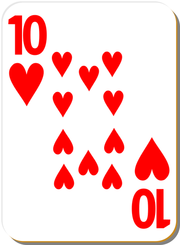 Ten Of Hearts Clipart