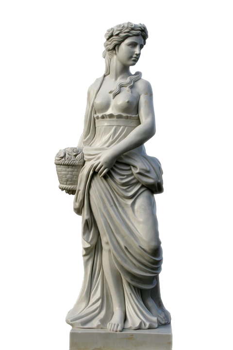 Arts Of Roman Figurine Statue In The Clipart