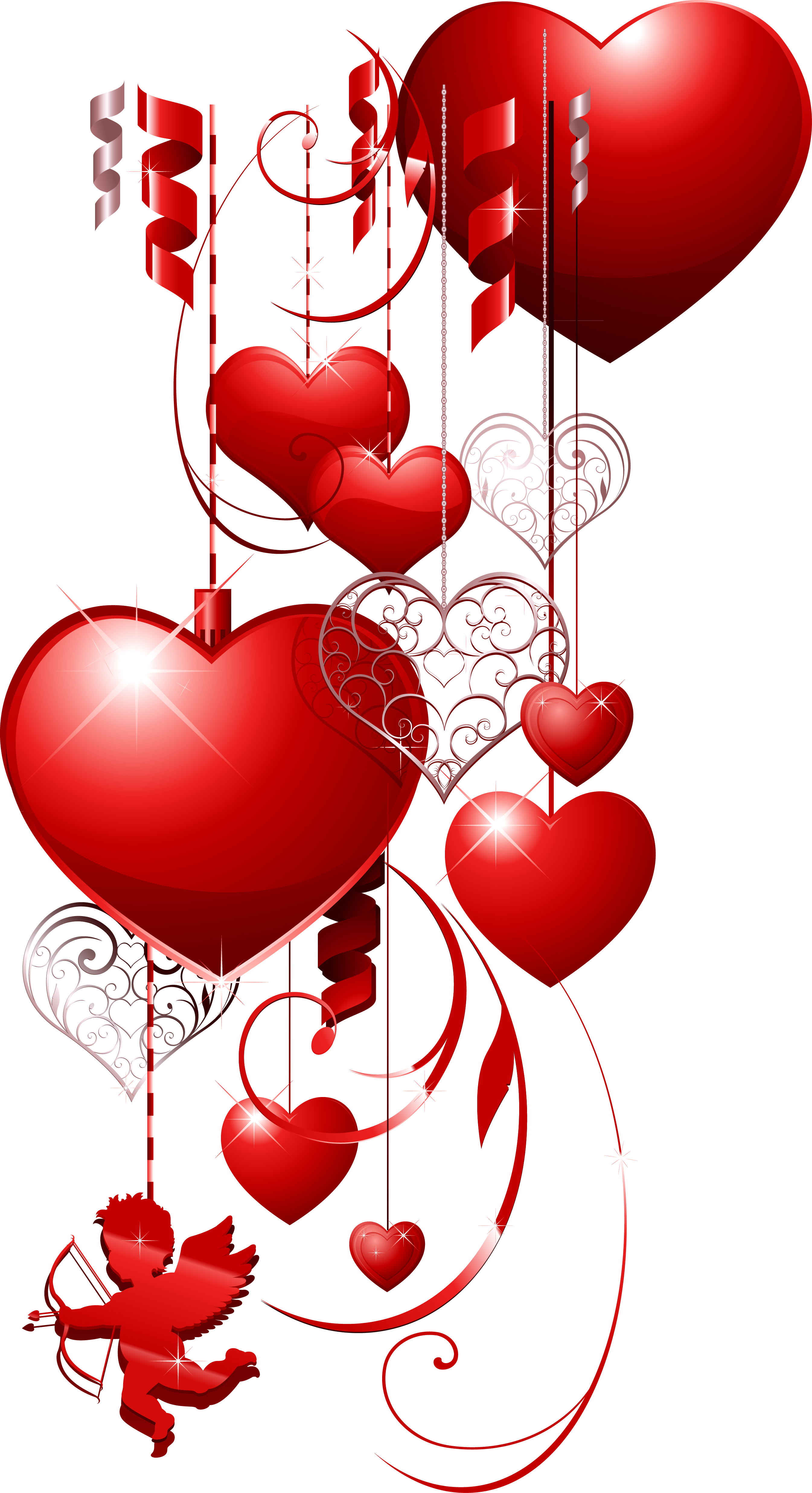 Heart February Romantic Valentine'S Day PNG Image High Quality Clipart